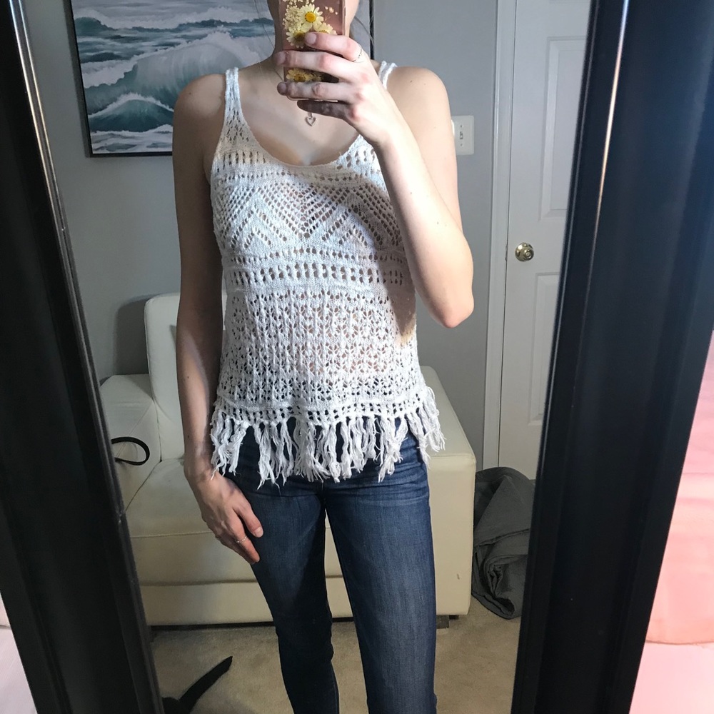 Mossimo crocheted top